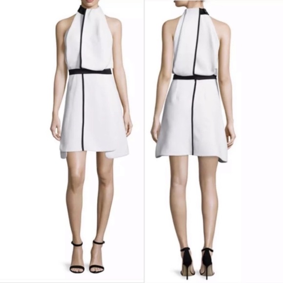 victoria beckham wrap front dress